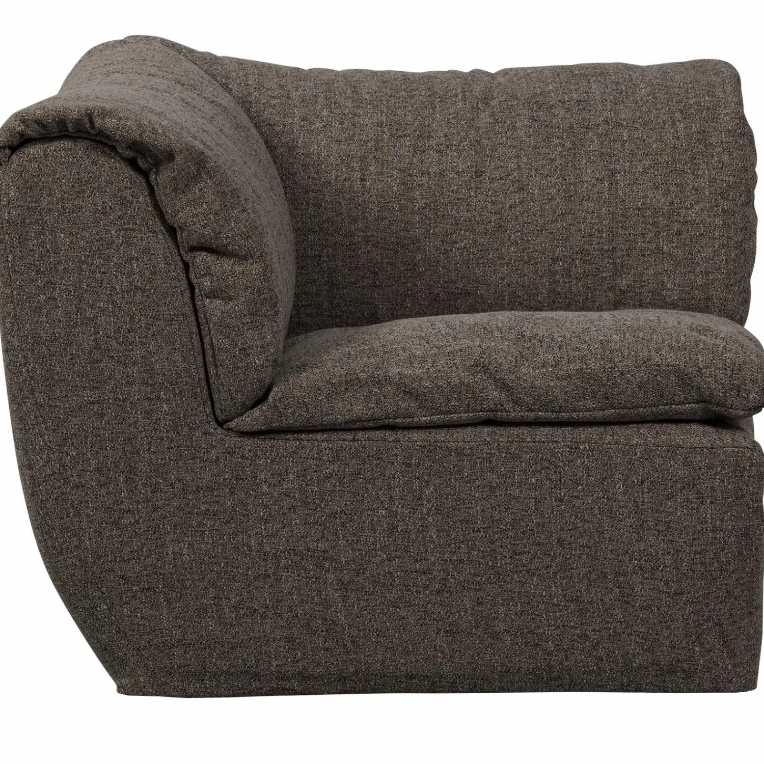 WOOOD Baggy hoekelement warmgrijs melange Warm grijs melange