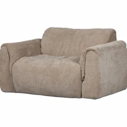 Best WOOOD Baggy loveseat 3D chenille Zand