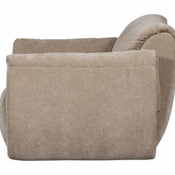 Best WOOOD Baggy loveseat 3D chenille Zand