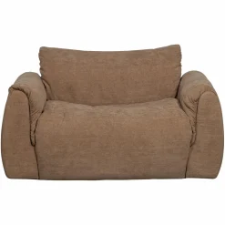 Outlet WOOOD Baggy loveseat geweven chenille Bruin