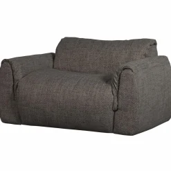 Best WOOOD Baggy loveseat geweven stof Warmgrijs melange