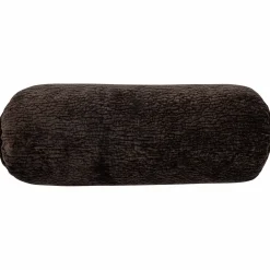 WOOOD Baggy rolkussen 50xø23 cm 3D chenille Donkerbruin