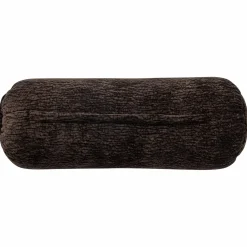 WOOOD Baggy rolkussen 50xø23 cm 3D chenille Donkerbruin