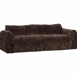 Sale WOOOD Baggy 2-zits bank 3D chenille Donkerbruin