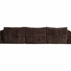 Clearance WOOOD Baggy 3-zits bank 3D chenille Donkerbruin