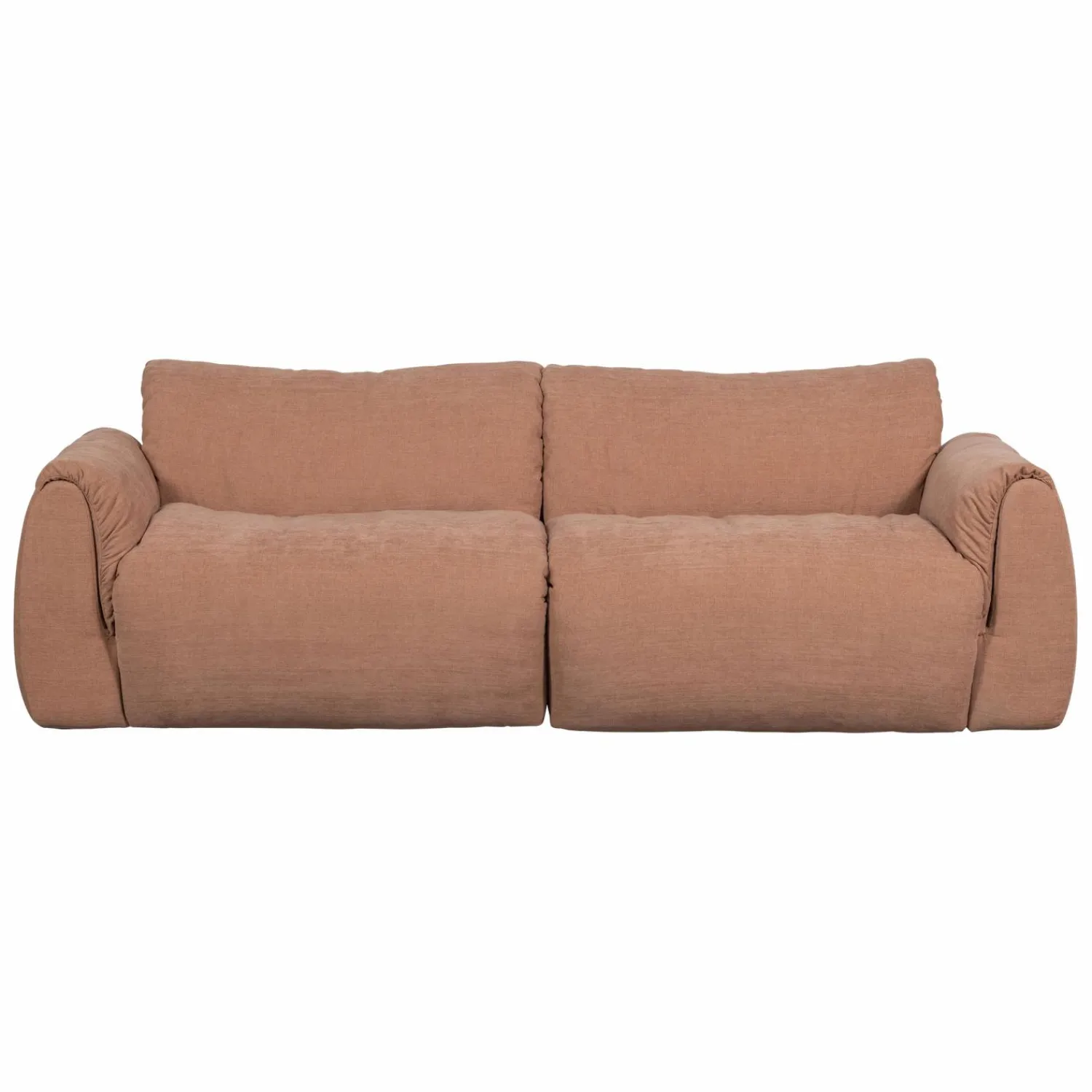 Clearance WOOOD Baggy 2-zits bank geweven chenille oud roze Oudroze