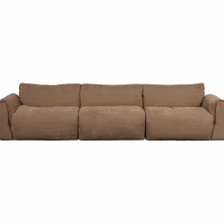 Online WOOOD Baggy 3-zits bank geweven chenille Bruin