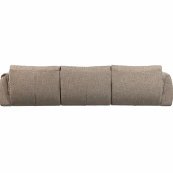 WOOOD Baggy 3-zits bank geweven stof Bruin melange