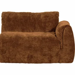 Discount WOOOD Baggy 1-zits element met arm rechts 3D chenille Middenbruin