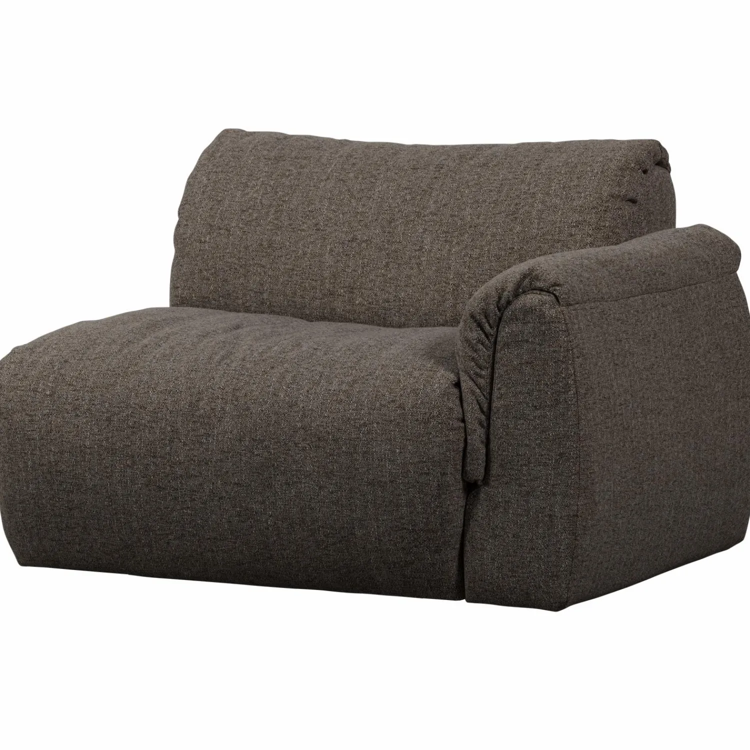 Online WOOOD Baggy 1-zits element met arm rechts warmgrijs melange Warm grijs melange