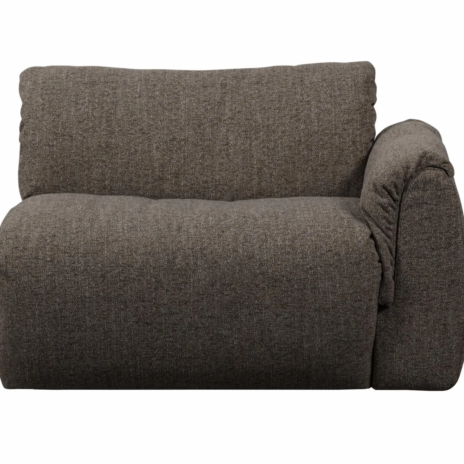 Online WOOOD Baggy 1-zits element met arm rechts warmgrijs melange Warm grijs melange