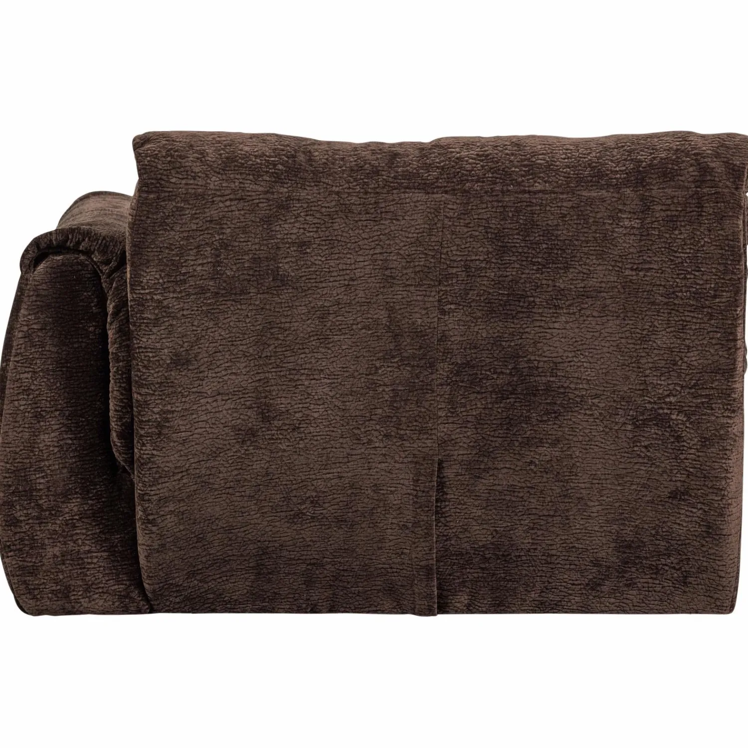 New WOOOD Baggy 1-zits element met arm rechts 3D chenille Donkerbruin