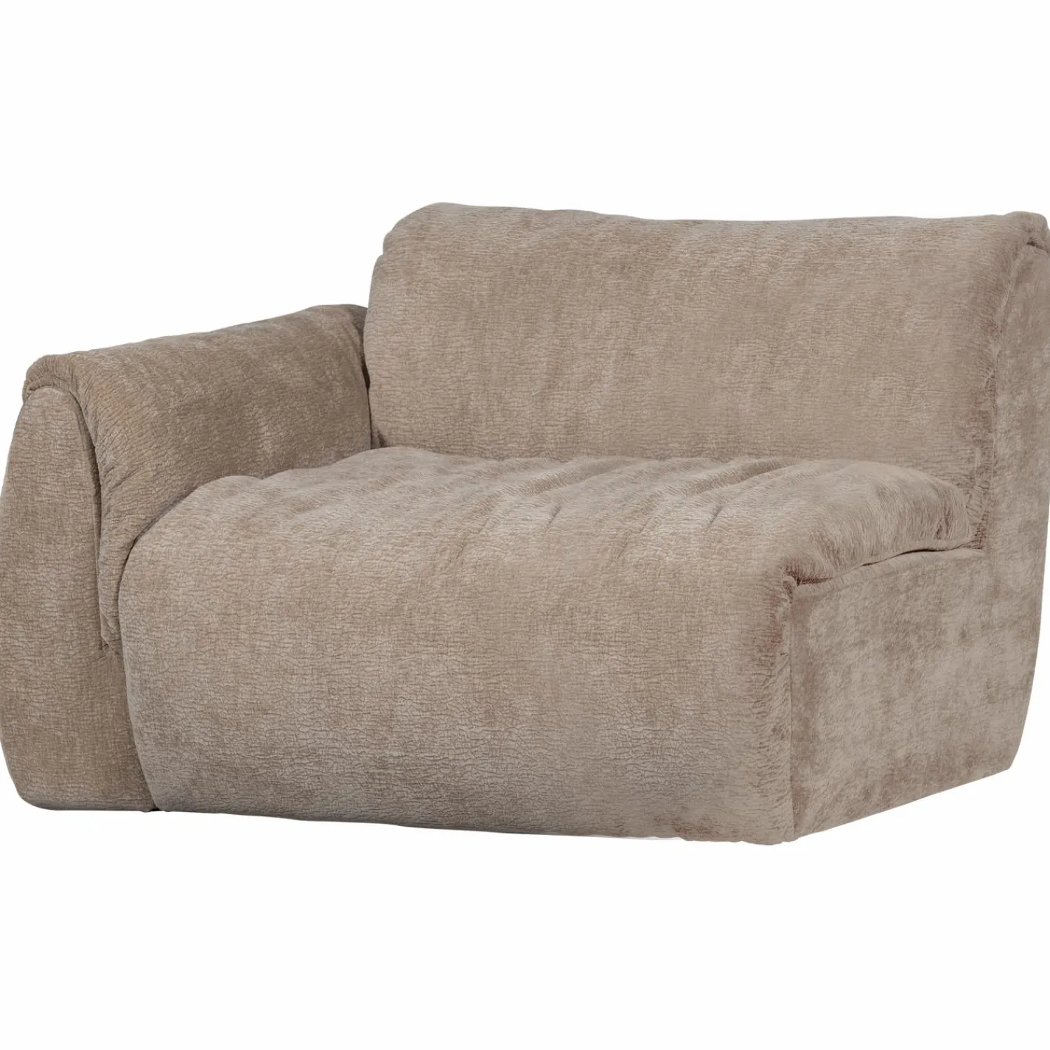 Hot WOOOD Baggy 1-zits element met arm links 3D chenille Zand