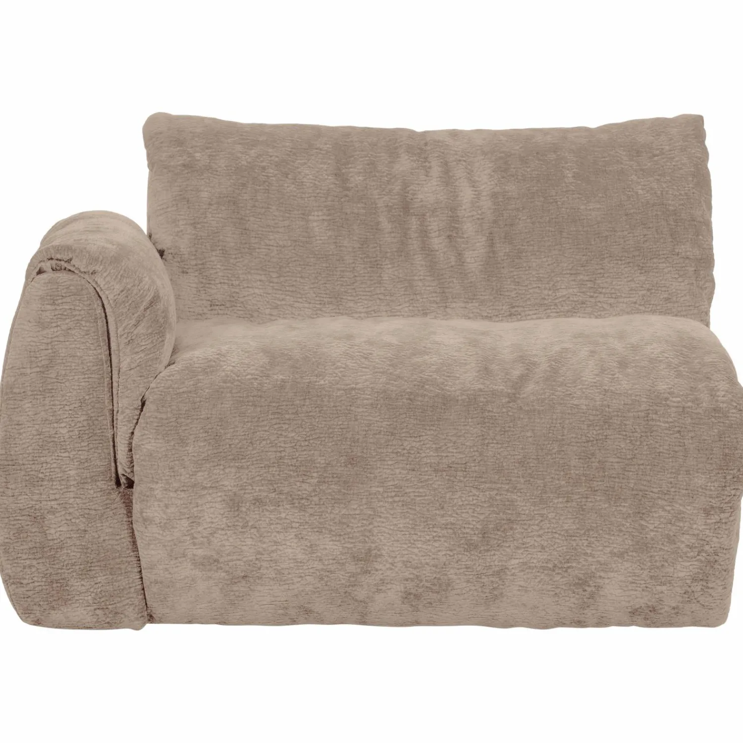 Hot WOOOD Baggy 1-zits element met arm links 3D chenille Zand