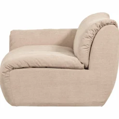 Discount WOOOD Baggy 1-zits element met arm links geweven chenille Zand