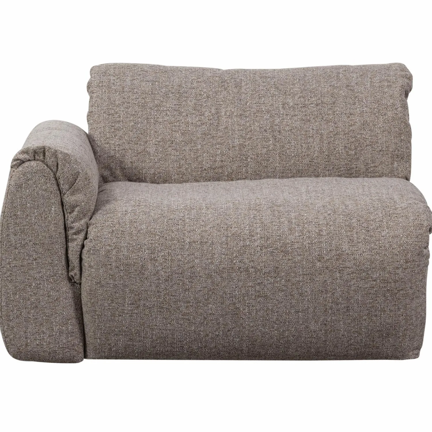 Online WOOOD Baggy 1-zits element met arm links Bruin melange