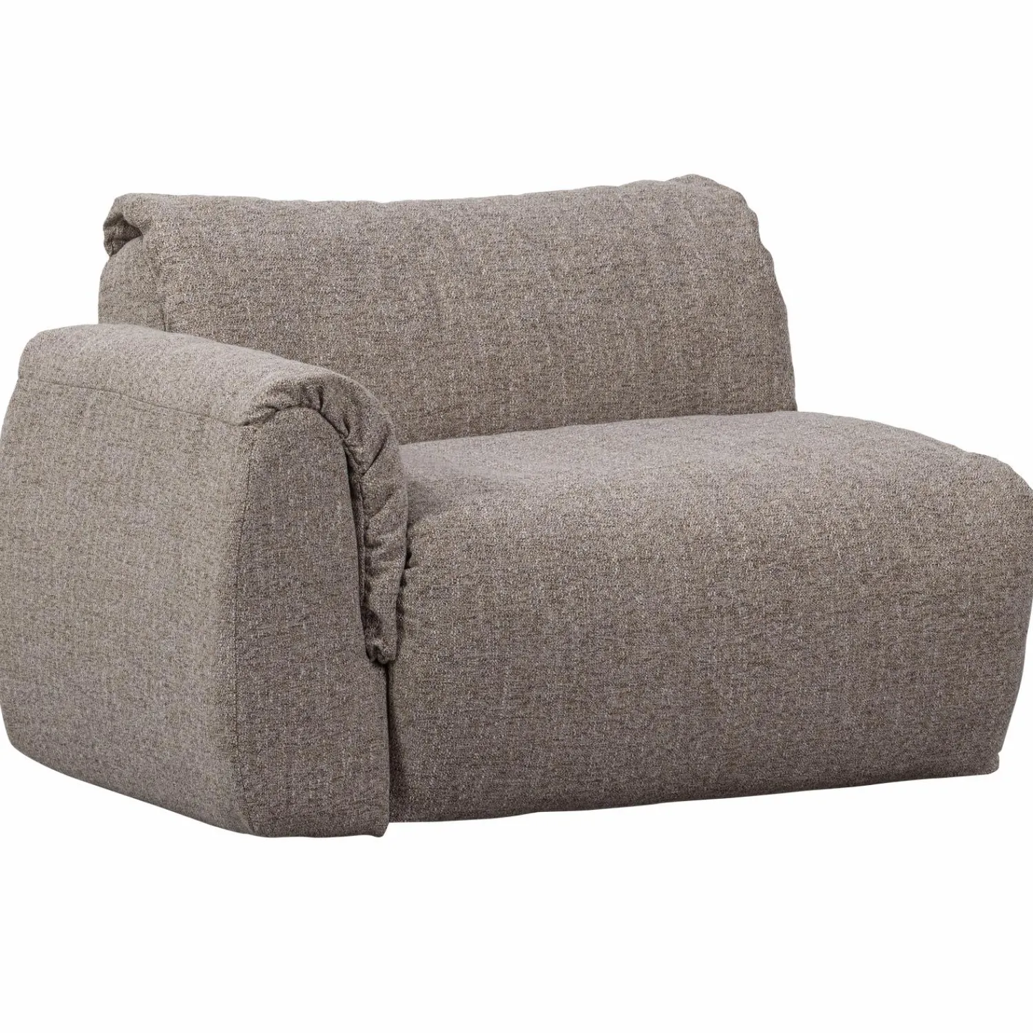 Online WOOOD Baggy 1-zits element met arm links Bruin melange