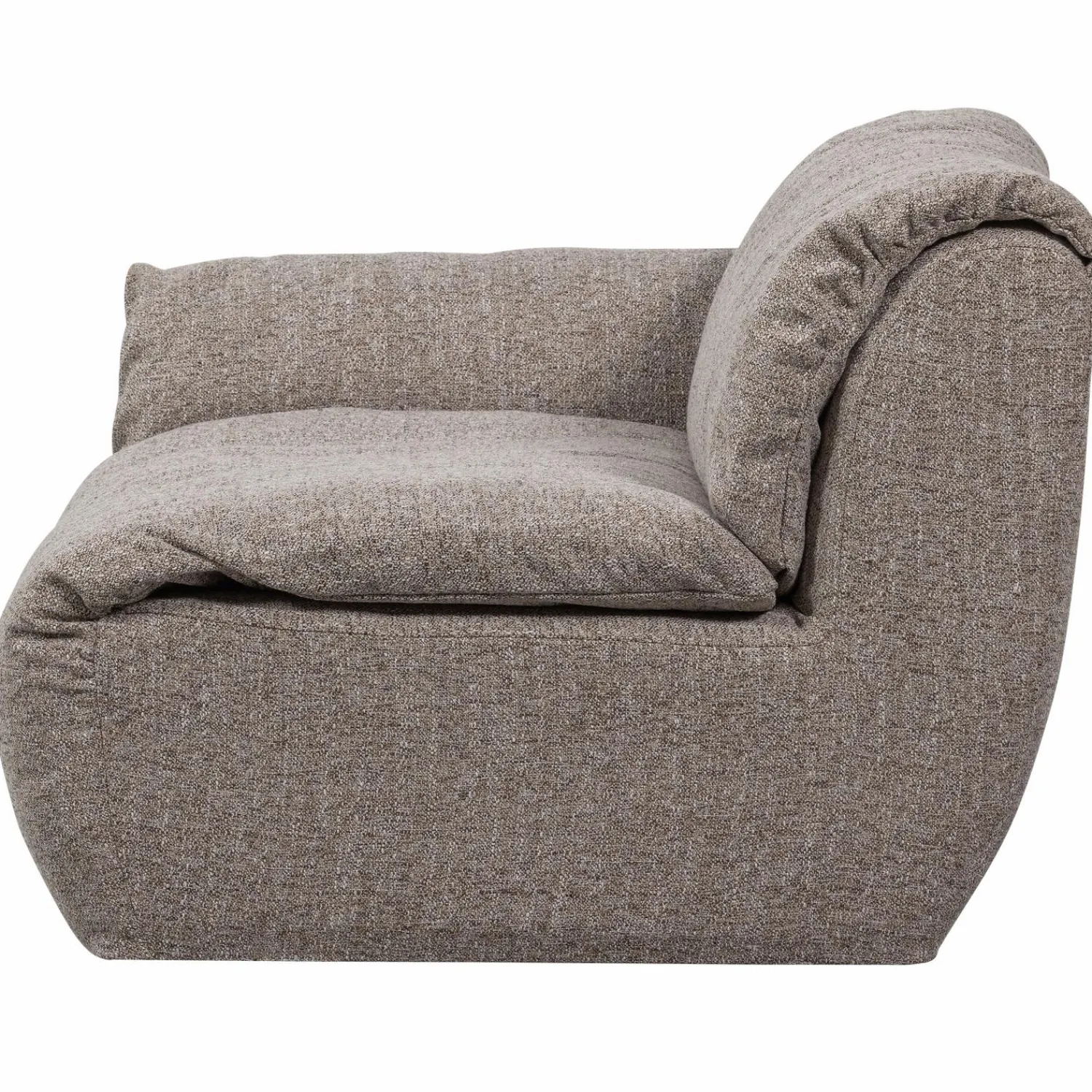 Online WOOOD Baggy 1-zits element met arm links Bruin melange