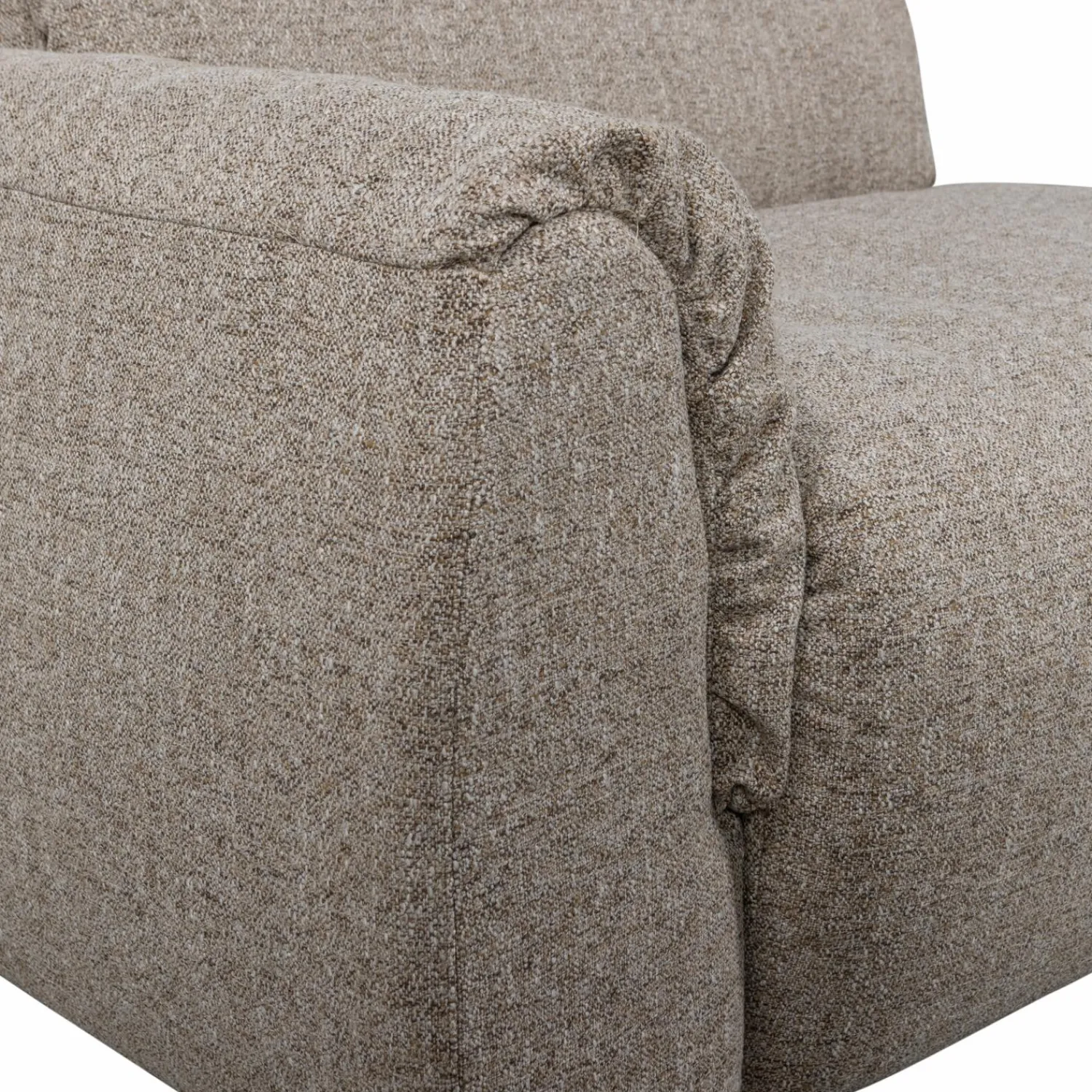 Online WOOOD Baggy 1-zits element met arm links Bruin melange