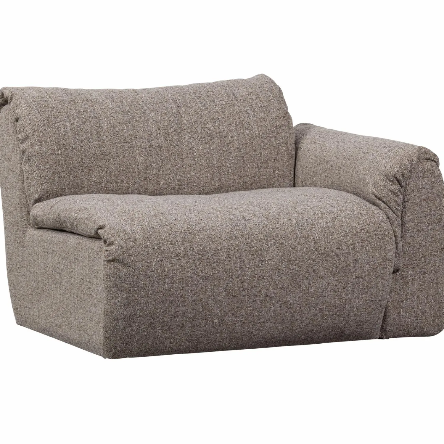 New WOOOD Baggy 1-zits element met arm rechts Bruin melange