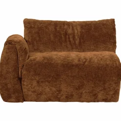 Hot WOOOD Baggy 1-zits element met arm links 3D chenille Middenbruin