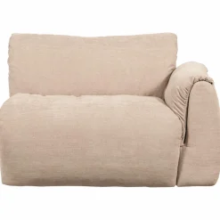 Discount WOOOD Baggy 1-zits element met arm rechts geweven chenille Zand