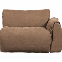 Sale WOOOD Baggy 1-zits element met arm rechts geweven chenille Bruin