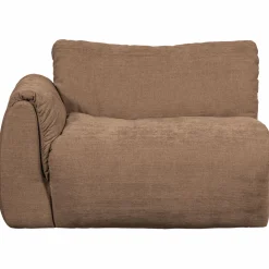 Sale WOOOD Baggy 1-zits element met arm links geweven chenille Bruin