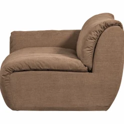 Sale WOOOD Baggy 1-zits element met arm links geweven chenille Bruin