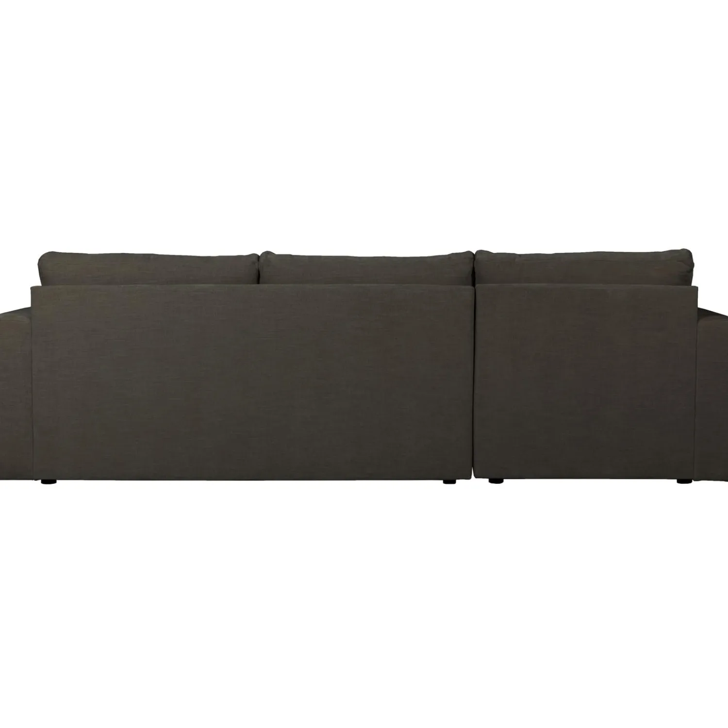 Clearance WOOOD Bar chaise longue geweven stof links Antraciet
