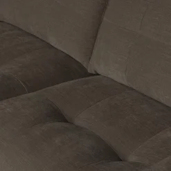 Clearance WOOOD Bar chaise longue geweven stof links Antraciet