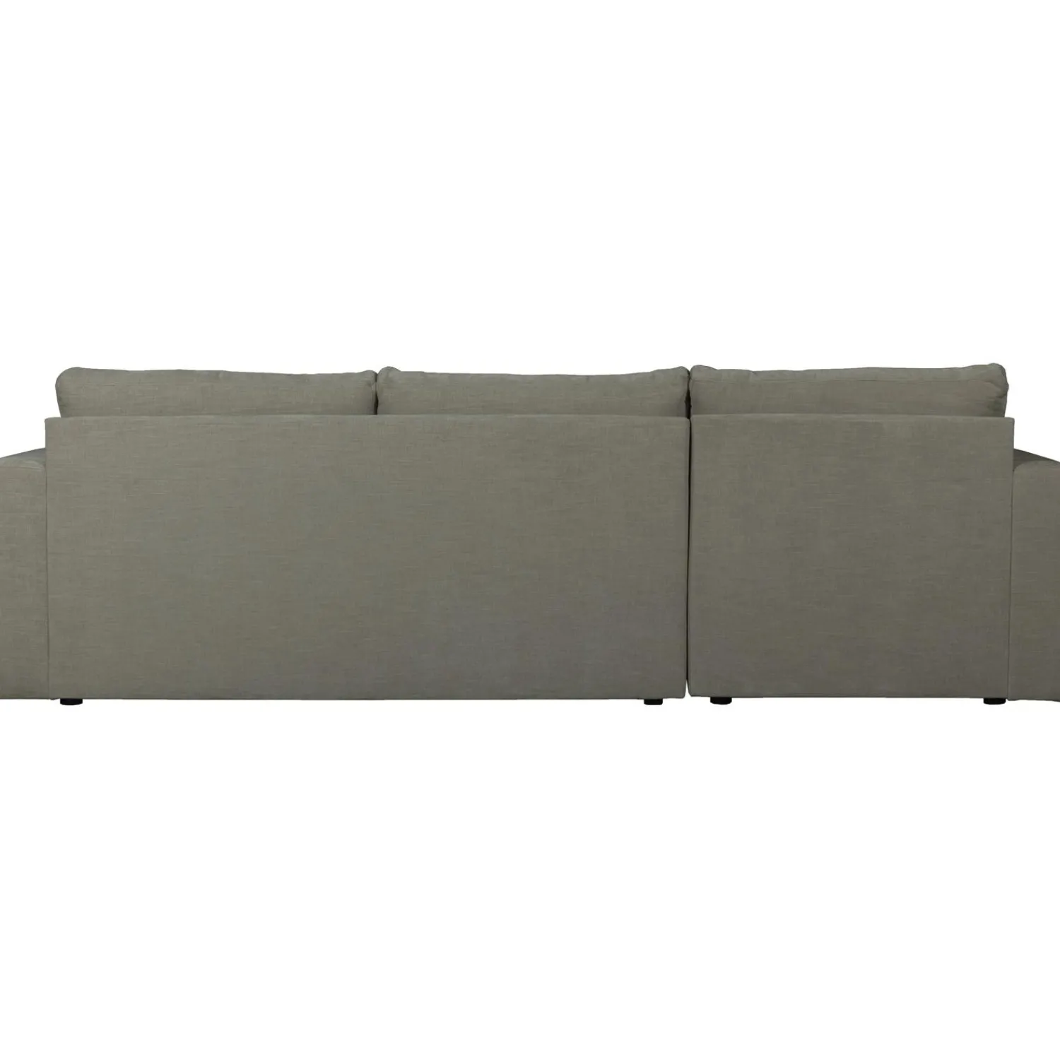 Outlet WOOOD Bar chaise longue geweven stof links Warm grijs