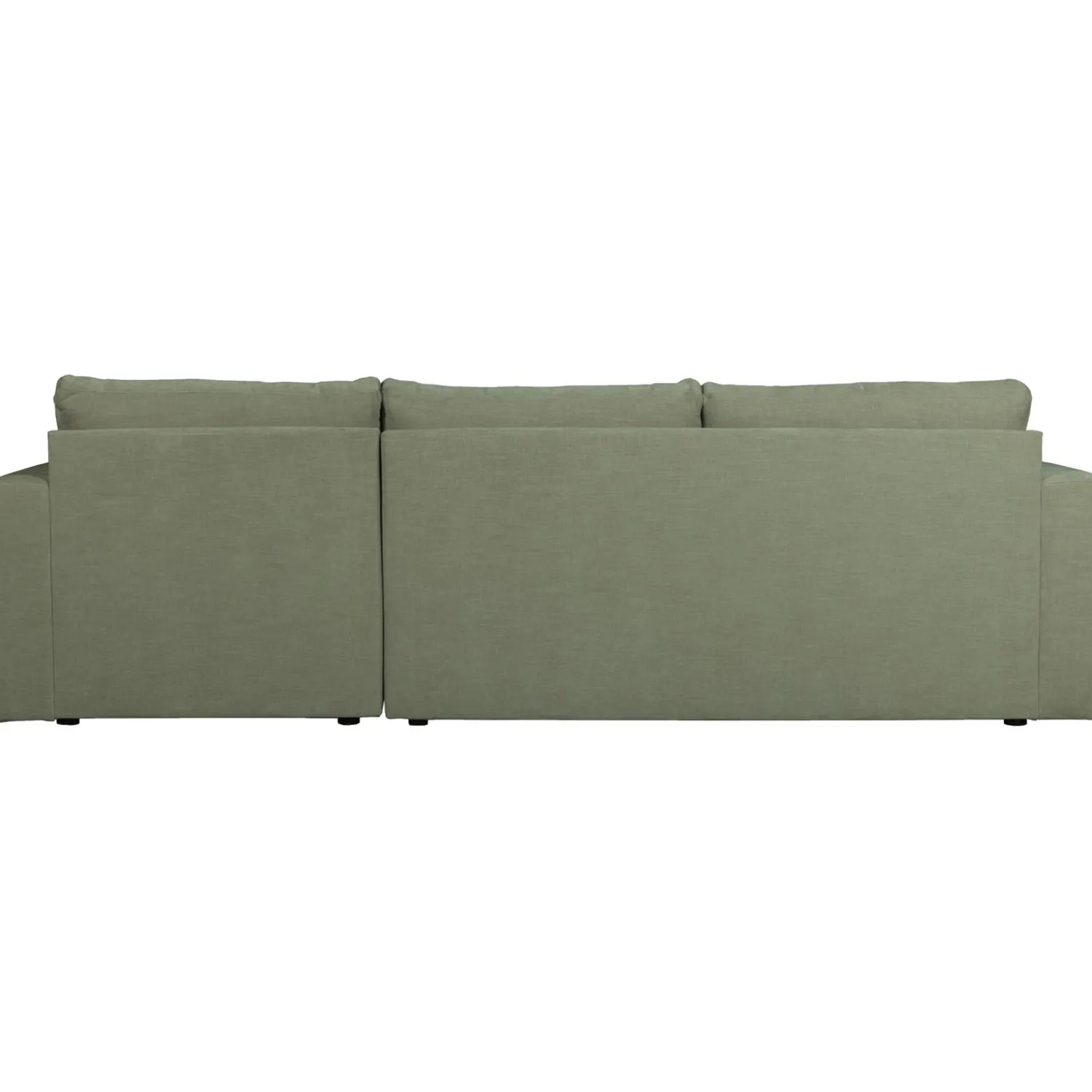 Outlet WOOOD Bar chaise longue geweven stof rechts Groen