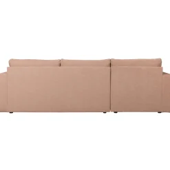 Outlet WOOOD Bar chaise longue geweven stof links Roze