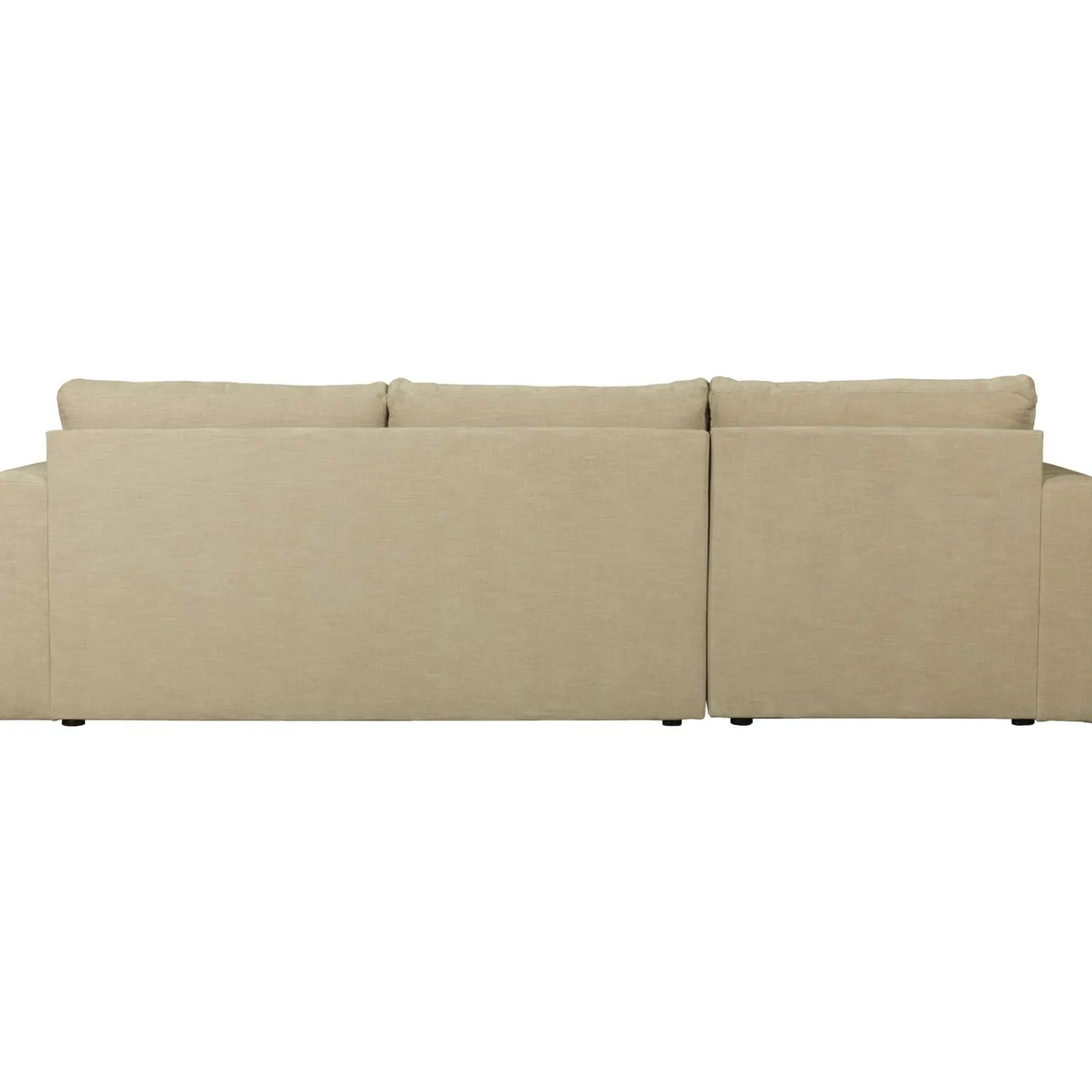 WOOOD Bar chaise longue geweven stof links Zand