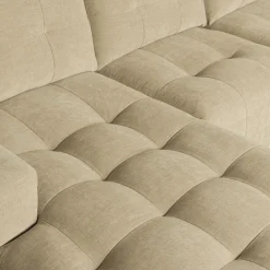 WOOOD Bar chaise longue geweven stof links Zand