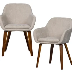 WOOOD Base eetkamerstoel velvet melange zand