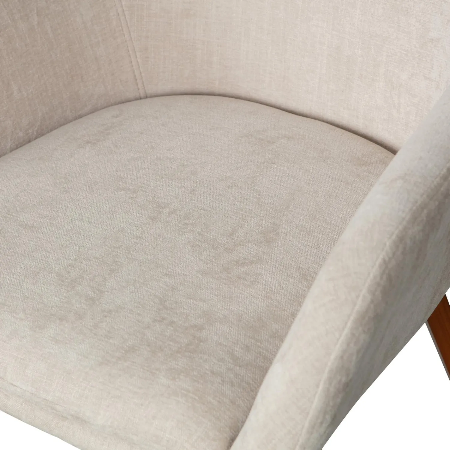 WOOOD Base eetkamerstoel velvet melange zand