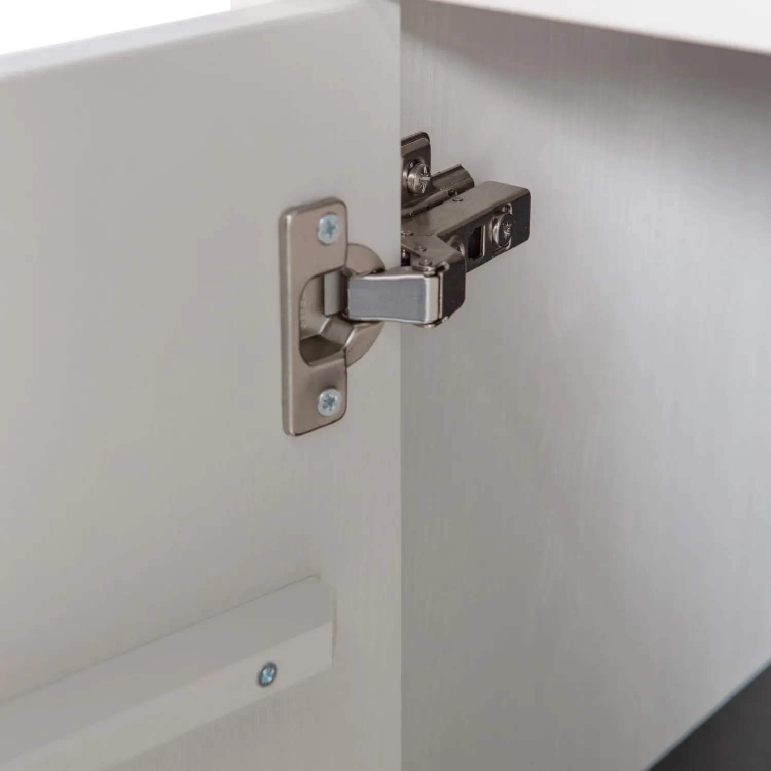 Sale WOOOD Basic 2-deurs vitrinekast grenen mist