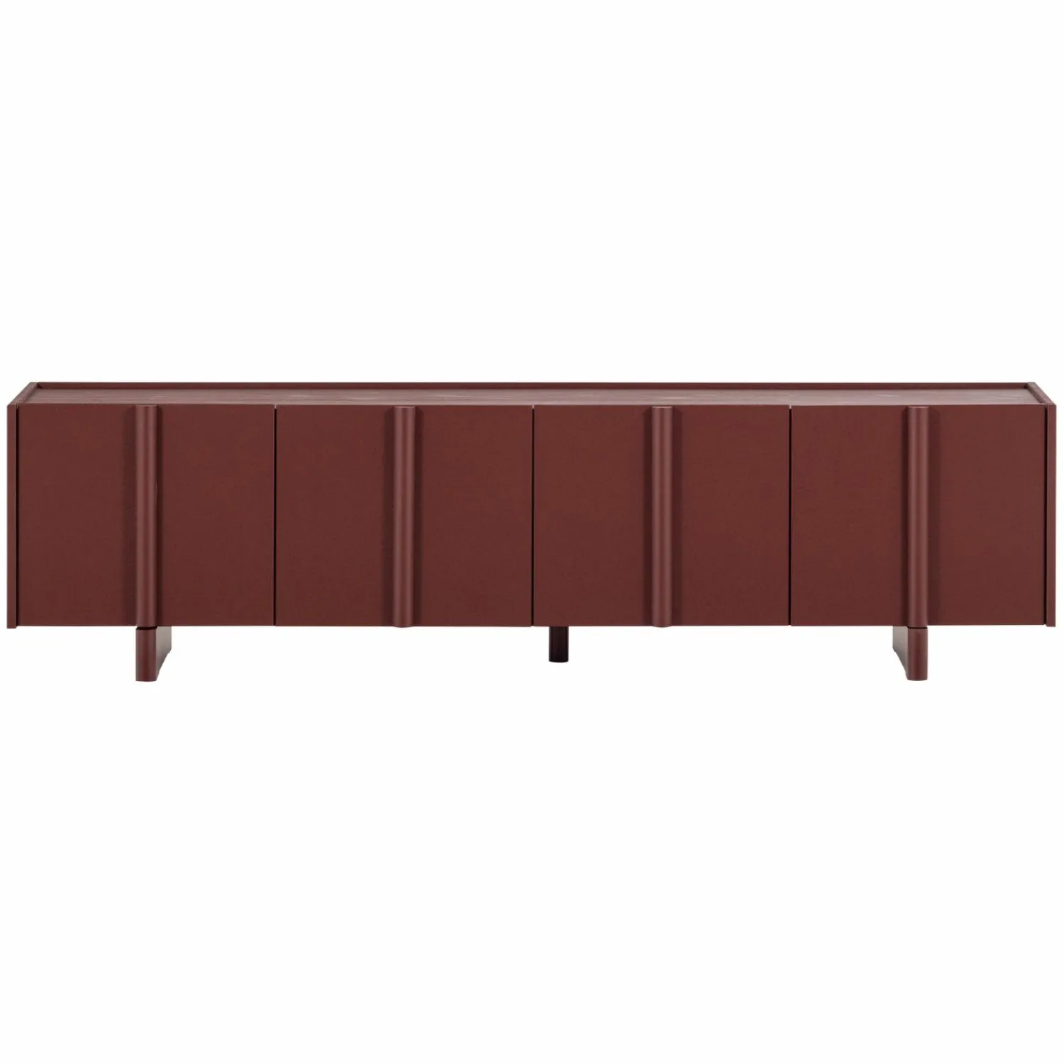 Sale WOOOD Basu tv meubel 200 cm grenen bordeauxrood