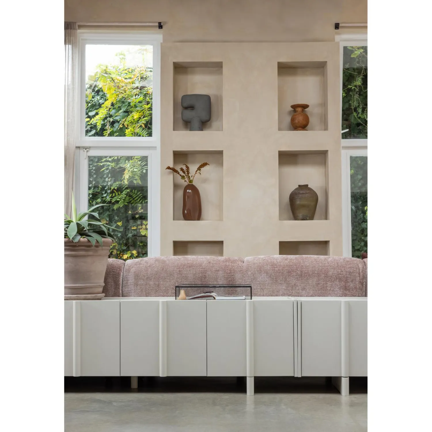 WOOOD Basu tv meubel 152 cm grenen Dust