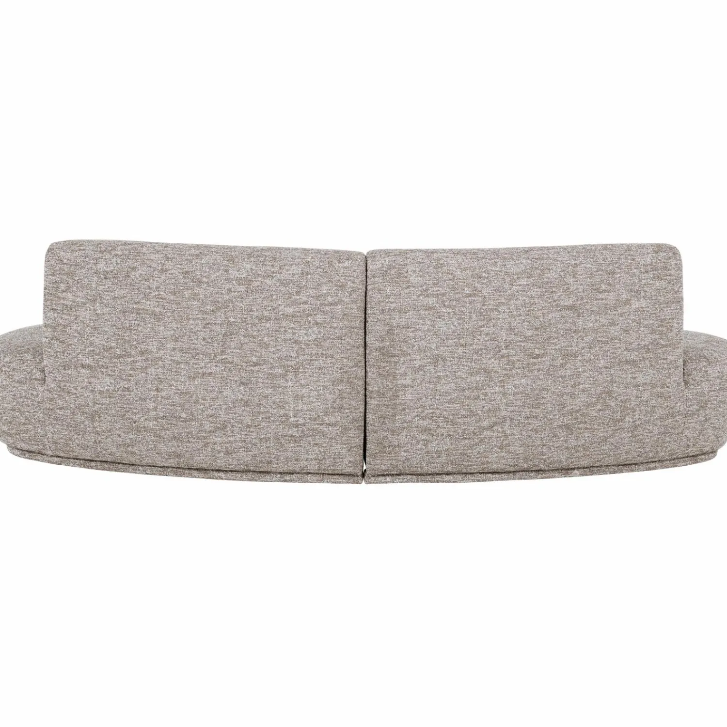 Hot WOOOD Batavier half ronde bank 4-zits Zand melange