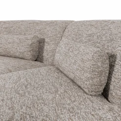 Hot WOOOD Batavier half ronde bank 4-zits Zand melange