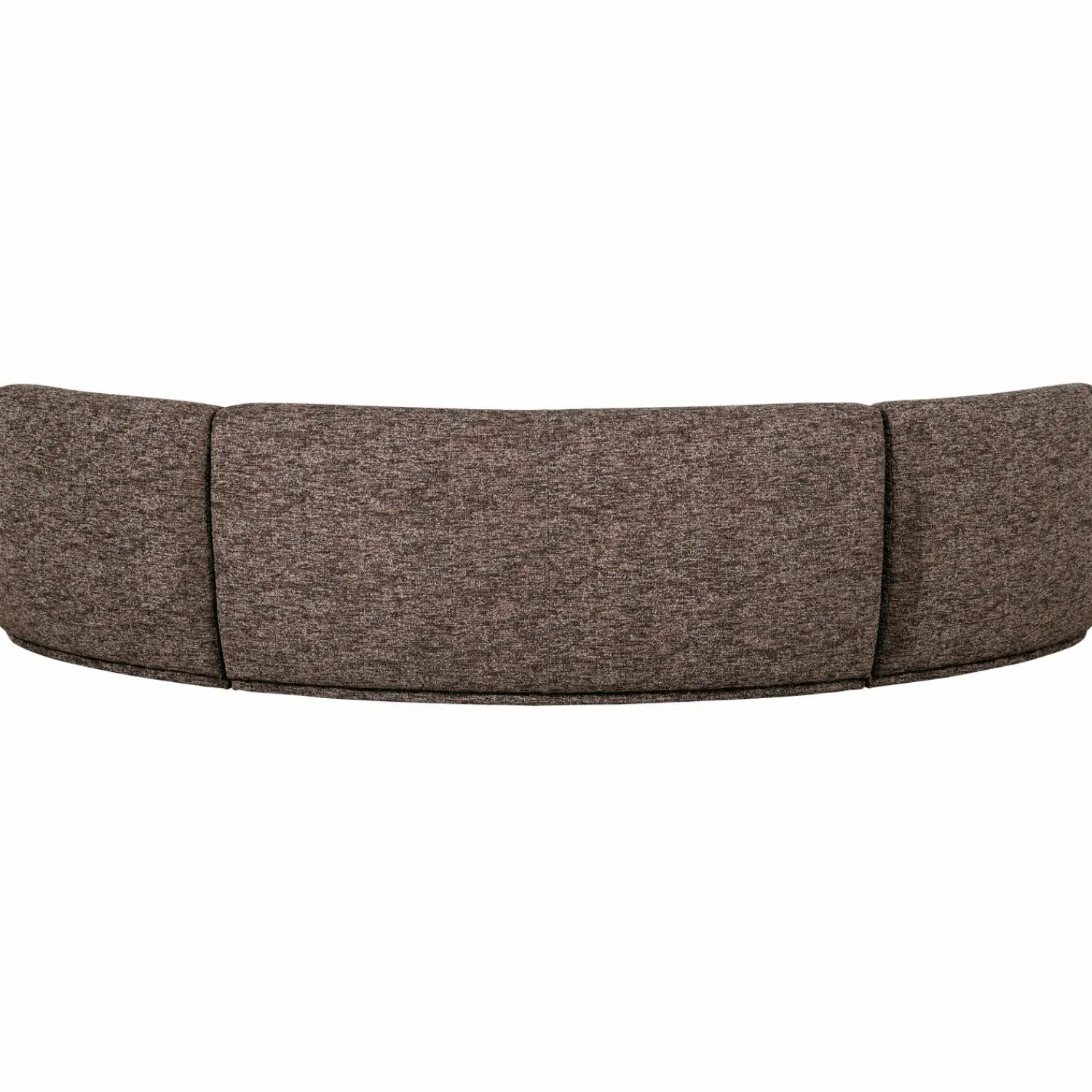 WOOOD Batavier half ronde bank 6-zits Bruin melange