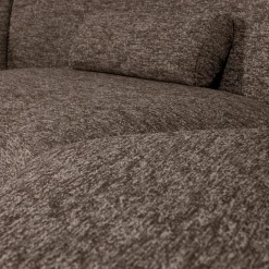 WOOOD Batavier half ronde bank 6-zits Bruin melange