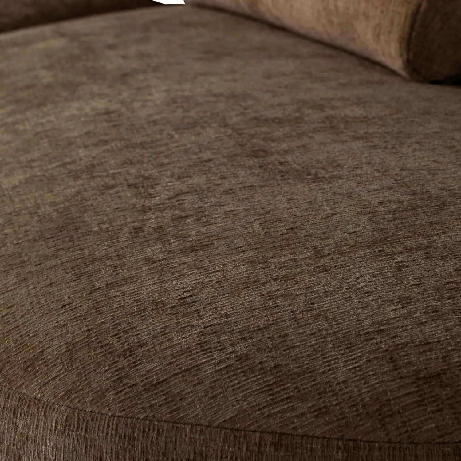 WOOOD Batavier half ronde bank 4-zits velvet melange bruin Bruin melange