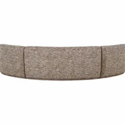 Discount WOOOD Batavier half ronde bank 6-zits Lichtbruin melange