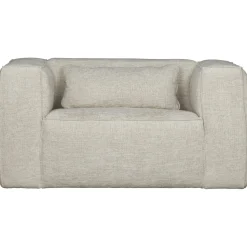 Hot WOOOD Bean fauteuil grove melange stof Naturel