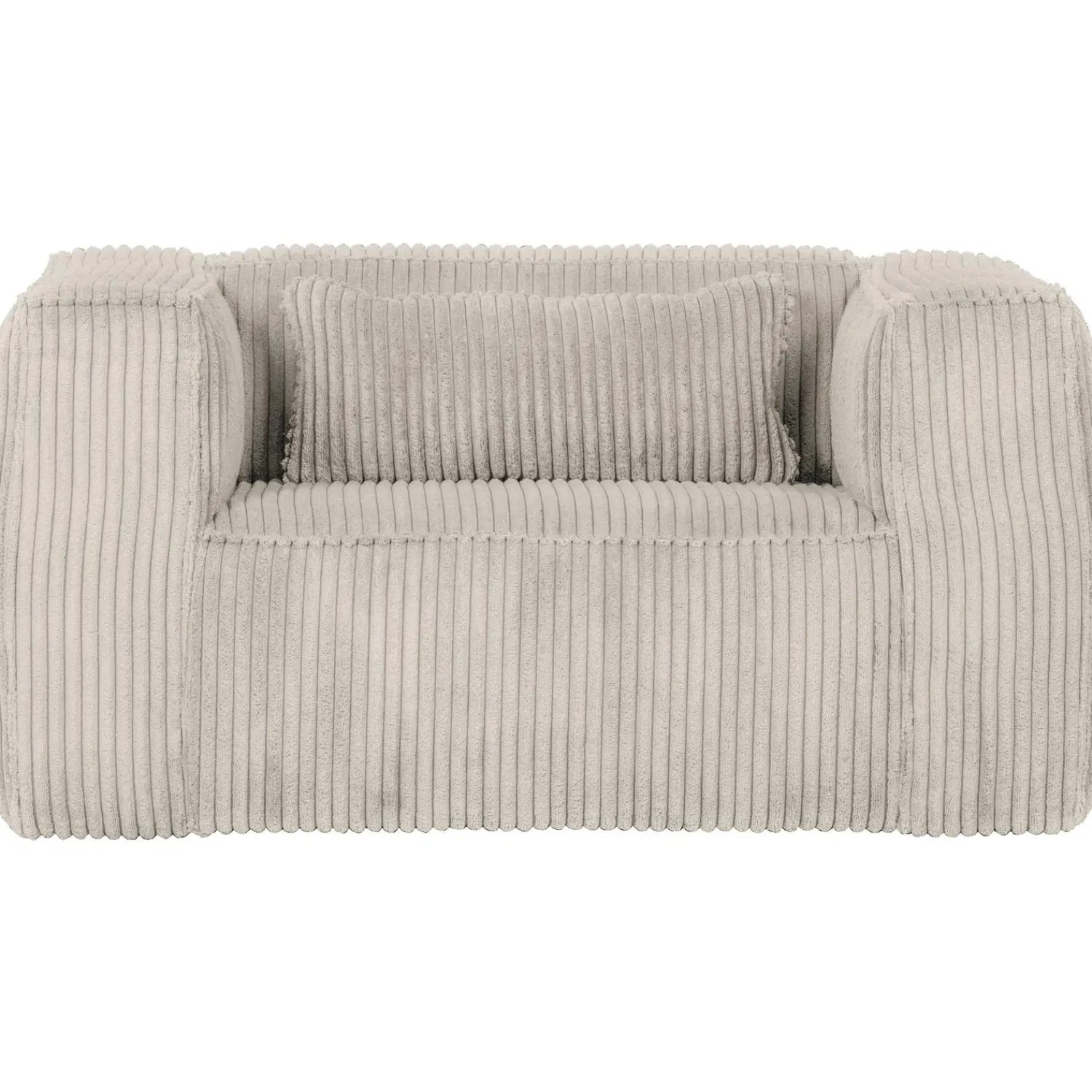 Hot WOOOD Bean fauteuil ribstof Naturel