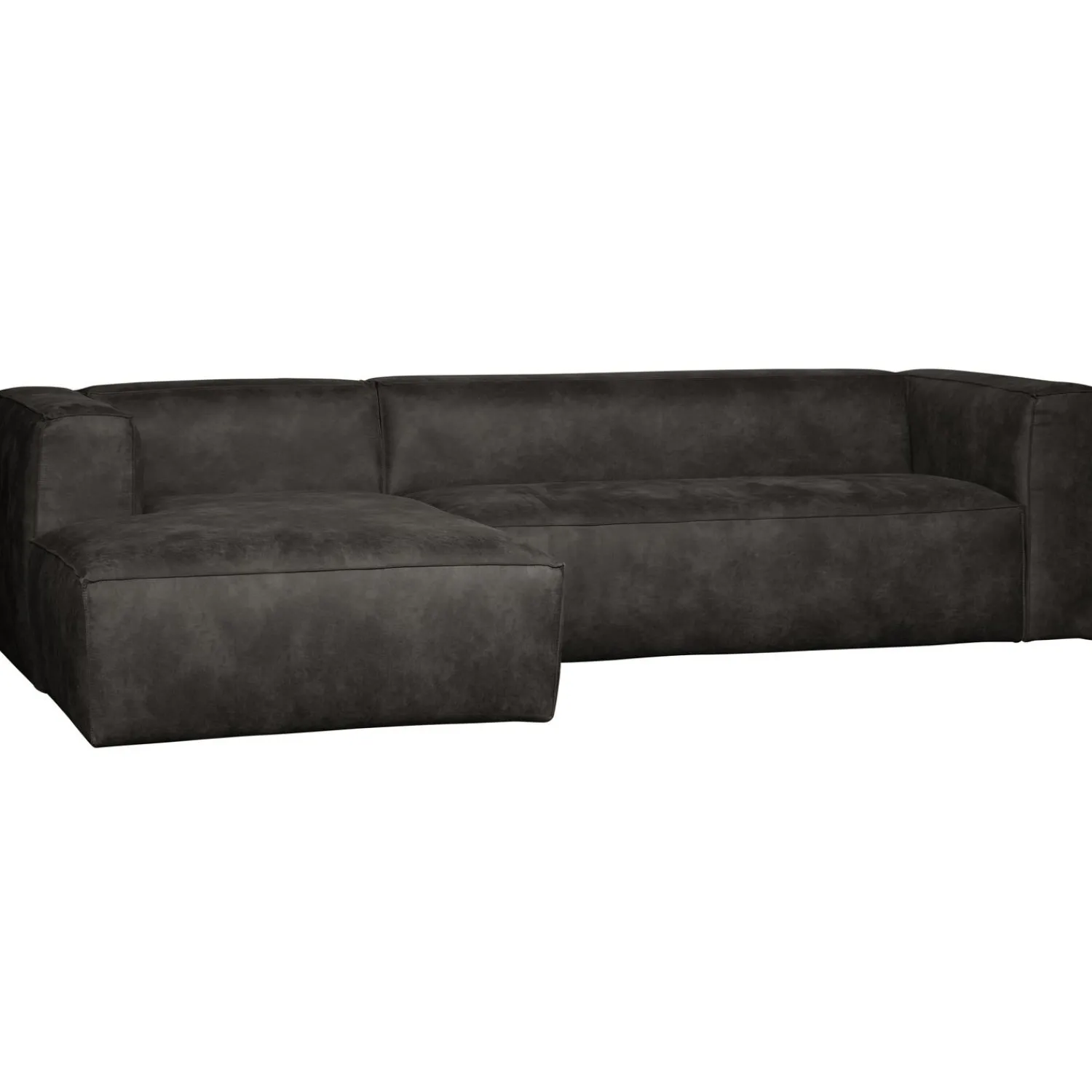 Hot WOOOD Bean hoekbank links ecoleer Zwart